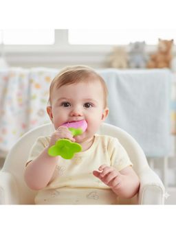 Safe-O-Kid - Baby Organic Silicone Fruit Teether- Pink (0-36 Months)