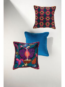 Freedom Tree - Multi-Color Ensemble Vasaka Cushion Covers (Pack Of 3)