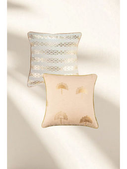 Freedom Tree - Multi-Color Ensemble Sabar Palm Cushion Covers (Pack Of 2)