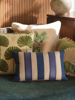 Pure Home + Living - Multi-Color Striped Rectangle Cushion Cover