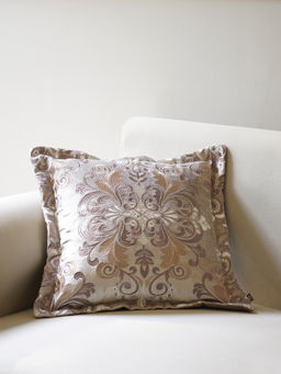 Pure Home + Living - Beige Embroidered Cushion Cover