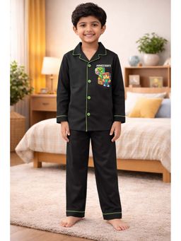 Shopbloom - Mine Adventure Print Long Sleeve Kids Top and Pyjama Set