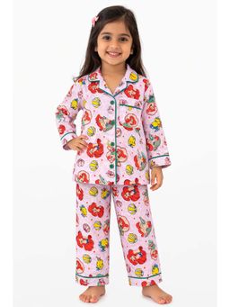 Shopbloom - Mermaid Print Long Sleeve Kids Top and Pyjama Set