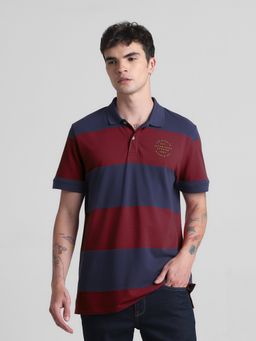 Jack & Jones - Red Slim Fit Polo T-Shirt