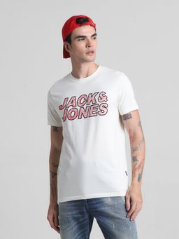 Jack & Jones - White Slim Fit T-Shirt