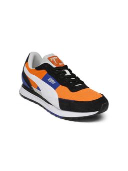 Puma - Unisex Orange Road Rider Suede Sneakers