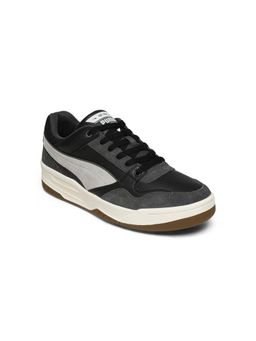 Puma - Unisex Black Rebound Retro Leather Sneakers