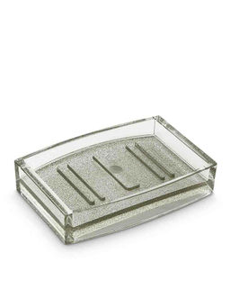 Freelance - Sparkle Acrylic Soap Stand Case Holder Dish Silver