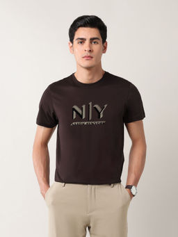 Arrow Newyork - Men's Brand Printed Night Is Young T-shirt