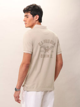 U.S. Polo Assn. Denim Co. - Men's Brand Printed Pure Cotton Polo T-shirt