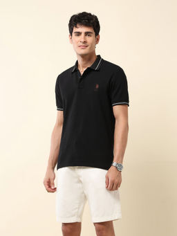 U.S. POLO ASSN. - Association Men's Solid Modern Monochrome Polo T-shirt