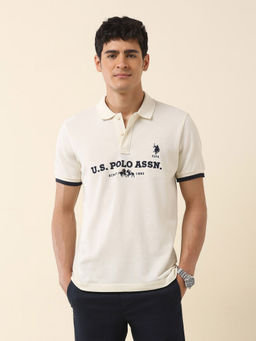 U.S. POLO ASSN. - Association Men's Brand Embroidered Summer Splash Polo T-shirt