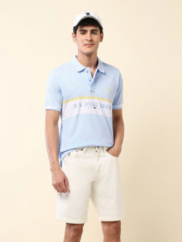 U.S. POLO ASSN. - Association Men's Brand Embroidered Summer Splash Polo T-shirt