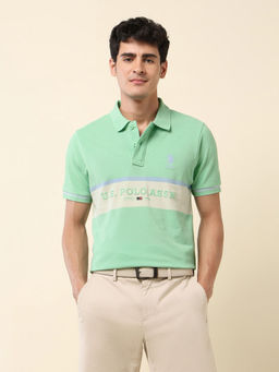 U.S. POLO ASSN. - Association Men's Brand Embroidered Summer Splash Polo T-shirt