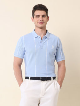 U.S. POLO ASSN. - Association Men's Vertical Striped Summer Splash Polo T-shirt