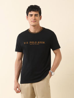 U.S. POLO ASSN. - Association Men's Brand Embroidered Modern Monochrome T-shirt