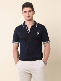 U.S. POLO ASSN. - Association Men's Solid Monochrome Polo T-shirt