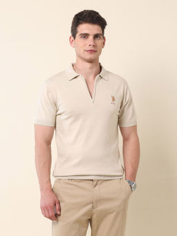 U.S. POLO ASSN. - Association Men's Slim Fit Monochrome Polo T-shirt