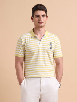 U.S. POLO ASSN. - Association Men's Horizontal Striped Pure Cotton Polo T-shirt