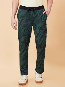 Being Human - Grey Cotton Regular fit Straight Trackpants