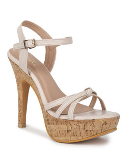 VALIOSAA - Off White Casual Solid-plain Stilettos