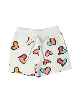 TINY GIRL - Regular Printed Shorts Off White