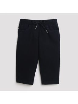TINY GIRL - Regular Plain Capri Dark Blue