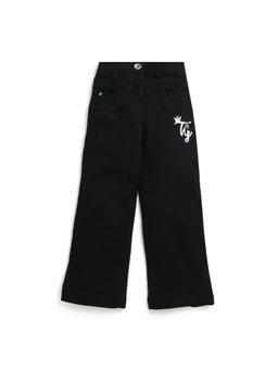 TINY GIRL - Regular Embellished Wide Denim Black