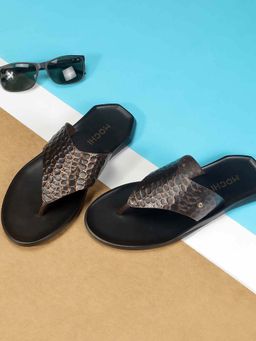 Mochi - Mens Brown Open Casual - Sandals with Flat sole