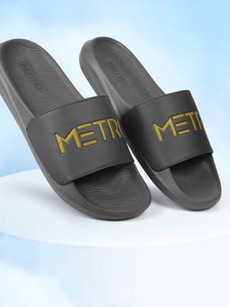 Metro - Men Synthetic Bold Logo Easy-Wear Slides