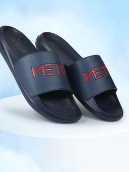 Metro - Men Synthetic Bold Logo Easy-Wear Slides