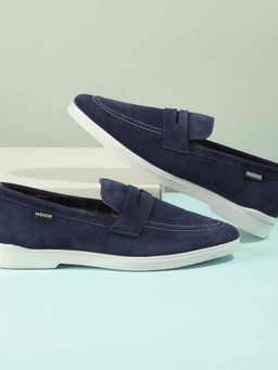 Mochi - Mens Blue Slip On closure Casual - Slip On with Flat sole Loafers