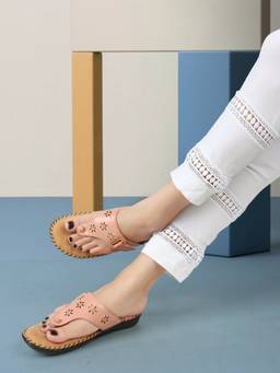 DENILL - Pink Synthetic Flats