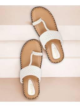 DENILL - White Synthetic Flats