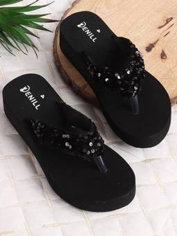 DENILL - Black Synthetic Leather Casual