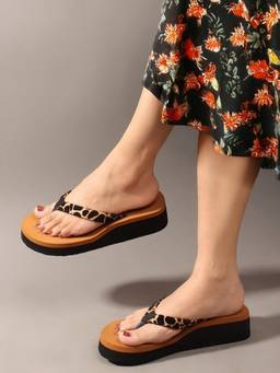 DENILL - Tan Synthetic Leather Flats