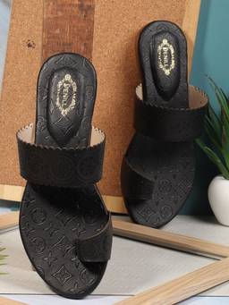 DENILL - Black Synthetic Leather Flats