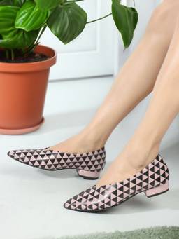 DENILL - Pink Patent Leather Ballerinas