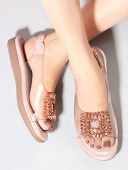DENILL - Pink Synthetic Leather Sandals