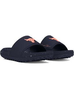 Under Armour - Navy Blue U Project Rock 3 Sliders