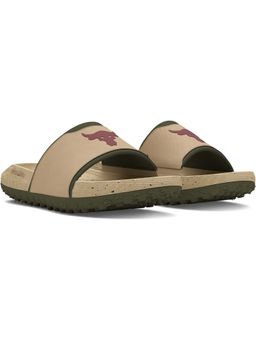Under Armour - Brown Project Rock 3 Sliders