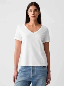 GAP - White Relaxed Fit T-Shirt