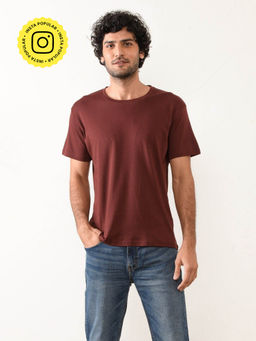 Creatures of Habit - Vintage Crew Port Maroon T-Shirt
