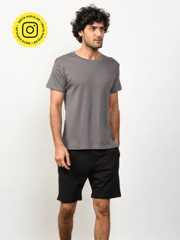 Creatures of Habit - Vintage Crew Castle Grey T-Shirt