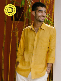 Creatures of Habit - Linen Shirt Mustard