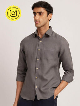 Creatures of Habit - Linen Shirt Slate Grey