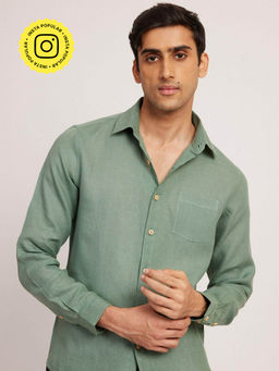 Creatures of Habit - Linen Shirt Sage Green