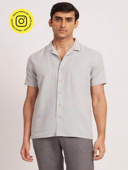 Creatures of Habit - Tencel Notched Shirt Mineral Grey