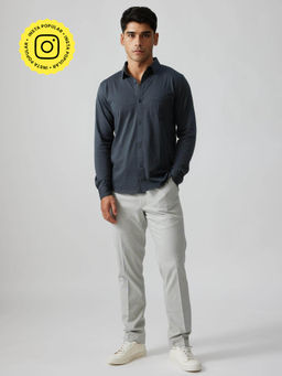 Creatures of Habit - Pima Jersey Shirt Charcoal