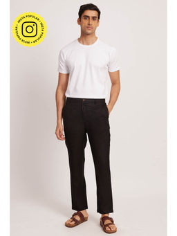 Creatures of Habit - Linen Easy Pants- Midnight Black
